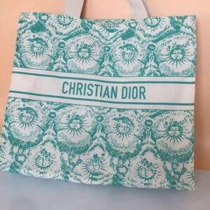 Dior Teal Tote Bag